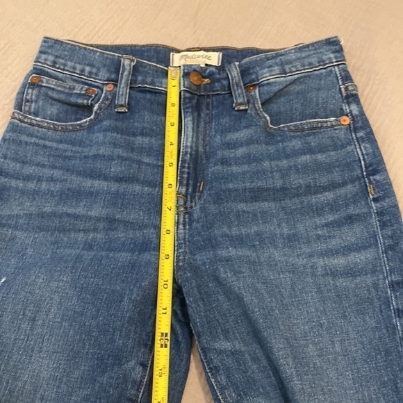 Madewell the high-rise, slim crop  boyfriend jeans. Size 25 . Style AA609 - Picture 6 of 14